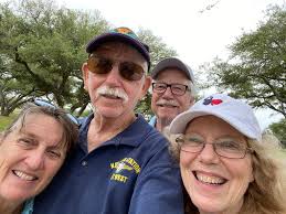 Playing golf in Rockport with Gary Wrenn and our wives