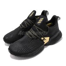 Details About Adidas Alphabounce Instinct M Black Gold Mens Running Shoes Bounce Ef0867