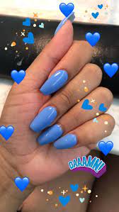 Beautiful Nice Blue Gel Nails Coffin Blue Coffin Gel Nails Blue Gel Nails Blue Coffin Nails Blue Acrylic Nails