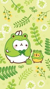 Bring the colors of the rainbow to your screen. Kawaii Wallpaper Kawaiiboywallpaper Kawaiiwallpaper Kawaiiwallpaperpastel Kawaiiwallpapercute Kawaiiwal Molang Wallpaper Cute Cartoon Wallpapers Frog Art