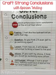 An opinion paragraph is meant to clearly state a personal belief or opinion about a topic by offering specific reasons and examples. Opinion Writing Strong Conclusions The Reflective Educator