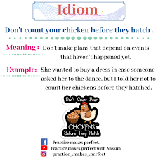 Practice Makes Perfect Do You Count Your Chicken Before They Hatch Facebook