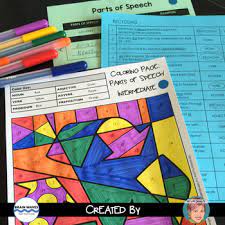 A part of speech is a group of words that are used in a certain way. Free Parts Of Speech Coloring Sheet A Fun Earth Day Activity Tpt