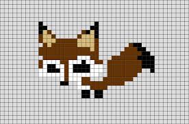Fox Pixel Art Pixel Art Pixel Art Pattern Pixel Drawing