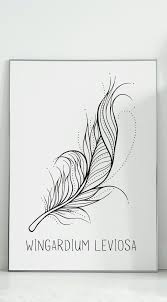 Bring Some Magic To Your Happy Place With This Harry Potter Wall Art Featuring The Wingardium L Harry Potter Wall Art Harry Potter Wall Harry Potter Room Decor