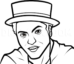 38+ mars coloring pages for printing and coloring. How To Draw Bruno Mars Easy Coloring Page Trace Drawing