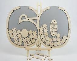 Geburtstag für eine grußkarte ein? Gastebuch Zum 60 Geburtstag Jahrestag Jubilaum Mit Gravur In Silber Kleeblatter Ebay