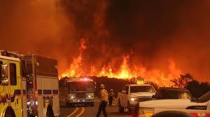 Los Angeles wildfire explodes ...