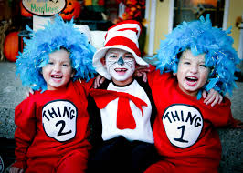 Spend less on costumes this year and check out these super fun, cheap, and unique diy halloween costumes for both adults and kids! Homemade Thing 1 Costume