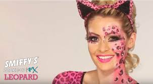 leopard face paint make up tutorial