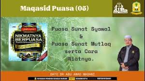 Sahaja aku berniat puasa esok hari qadha' ramadan serta enam syawal kerana allah ta'ala. Puasa Sunat 6 Syawal Cute766
