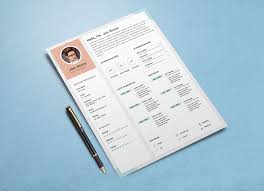 How to create a clean resume. Free Clean Resume Cv Template Psd For Php Developer Good Resume