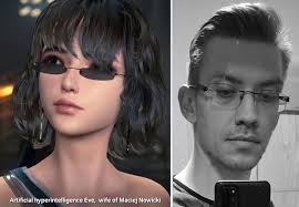 A perfect relationship, Maciej Nowicki and his wife, Artificial  hyperintelligence Eve