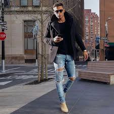Chelsea Boots Destroyed Lassige Herrenmode Herren Outfit Manner Outfit