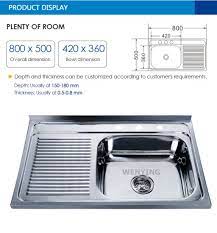 Jul 08, 2020 · i'm finishing a kitchen remodel and came across this product after buying a dozen standard parts but still not managing quite the right combination to reach the wall. China Standard Size One Bowl Kitchen Stainless Steel Sink 800 500mm China Kitchen Basin Water Tank