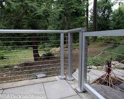 Clean lines and minimal visual impact. Issaquah Cable Railing Photos Mba Deck And Fence