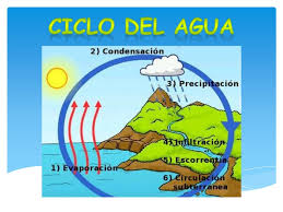El ciclo del agua consiste en el proceso que sufre el agua, desde evaporación hasta precipitación. Ciclo Del Agua
