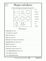 They include exercises on tracing, drawing, naming and identifying 2d shapes, recognizing the difference between 2d and 3d shapes, and comparing shapes to real life objects. Looking At Shapes 1st Grade 2nd Grade Math Worksheet Greatschools