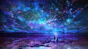Pin By Encyclopediaof Adultcoloring On Anime Fantasy Star Anime Scenery Landscape Wallpaper