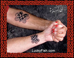 The triquetra is a simple yet powerful irish tattoo design. Pat Fish S Tattoo Blog Celtic Knot Tattoo Knot Tattoo Celtic Symbols