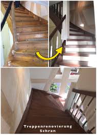 Alte Treppe Mit Laminatstufen Renovieren Treppenrenovierung Treppensanierung Holztreppe Renovieren