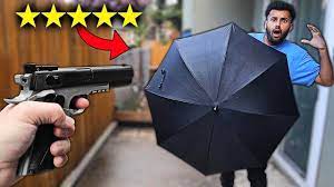 I Bought A 100% UNBREAKABLE UMBRELLA!! (5 STARS) *BULLET PROOF!!* - YouTube