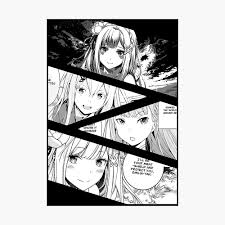 Emilia Re Zero Starting Life in Another World Manga Panel Design
