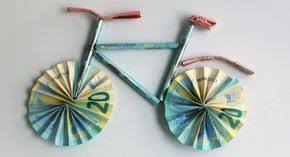 Pin Auf Geldgeschenk Fahrrad Basteln