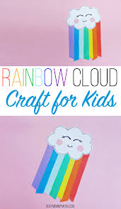 Here's 16 super easy craft activities you could add some cotton wool for the clouds. Rainbow Cloud Craft For Kids