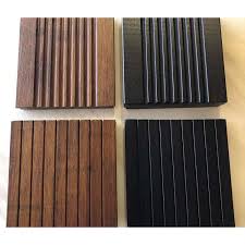 Factory stocks supply 12 in. Best Water Resistant Decoration Bamboo Deck Tiles For Outdoor Swimming Pool Manufacturer And Factory Isg