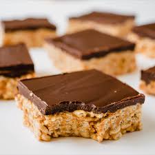 Healthy Peanut Butter Rice Crispy Treats Video Peanut Butter Recipes Crispy Treats Recipe Peanut Butter Rice Crispy Treats