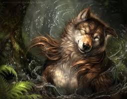 Summer Shake By Rajewel Canine Art Fantasy Wolf Art