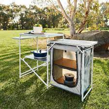 Hours of driving behind you, the quest for the perfect campsite is complete. Camp Kitchen Kmart