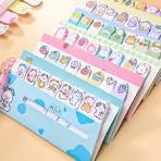Creative Cute Cartoon Animal Index Stickers Stationery Notebook High A