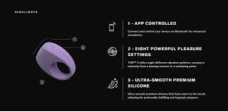 LELO Tor 3 Vibrating Couples Cock Ring - APP Control