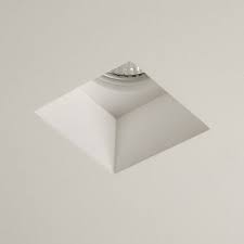 1253002 Blanco Square Plaster Downlight Recessed Lighting Downlights Square Ceiling Lights