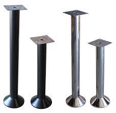 The cantilever bases are available in two sizes (small and large) to fit a variety of table tops. Floor Mounted Table Base Custom Height Mounted Table Bases Custom Made Table Base Table Base Iron Stools Bar Stools