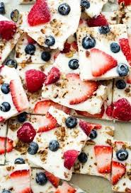 Barre De Yaourt Glace Fruits Et Noix De Pecan Les Barres Glacees Au Yaourt Le Snack Givre Hyper Facile Elle A Table En 2020 Yaourt Glace Recettes De Cuisine Alimentation
