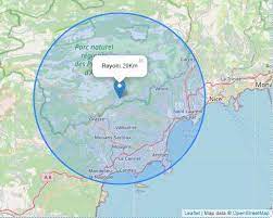 Aller à la rencontre gourmande de. Covid 19 Carte Avec Rayon De 20 Km Vol D Oiseau Autour De Votre Adresse Data Gouv Fr