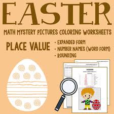 Place value no prep book #1. Easter Place Value Coloring Worksheets Printables Worksheets
