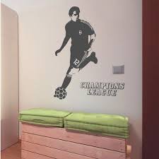 Wall Decal Football Champion League Sports Vinyl Wall Graphics Sports Wall Decals Removable Vinyl Wall Decals Wall Decals