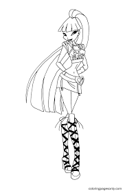 Excellent coloring books for adults, tweens perfectly portable pages saunders, khalid on amazon.com. Musa Winx Club Printable Coloring Pages Winx Club Musa Coloring Pages Coloring Pages For Kids And Adults