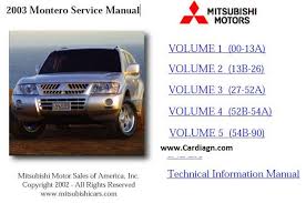 2003 mitsubishi montero sport expert review. 2003 Mitsubishi Montero Service Repair Manual Get Free
