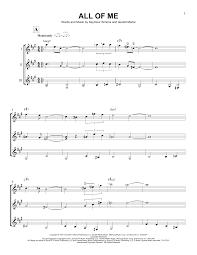 Free sheet music preview of all of me for piano solo (big note book) by john legend. All Of Me Sheet Music Gerald Marks Guitar Ensemble