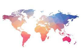 Polygonal World Map Vector Free Vector Art World Map Map