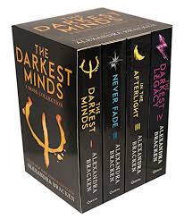 The darkest minds , in time (novella), never fade , sparks rise (novella), in the afterlight , and, finally, beyond the night (novella). The Darkest Minds Series By Alexandra Bracken 4 Books Collection Set Exclusive Slipcase Edition The Darkest Minds Never Fade In The Afterlight The Darkest Legacy Alexandra Bracken 9781786540881 Amazon Com Books