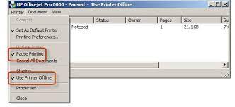 First printing in a session and it came back as being offline. My Hp Envy 4500 Status Is Offline How Do I Change Online Eehelp Com