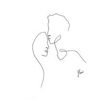 Black And White Kissing Drawing Forehead Kiss Forehead Kisses Kissing Drawing Kiss Illustration