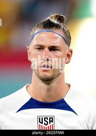 USA's Walker Zimmerman during the FIFA World Cup Group B match at the Ahmad  Bin Ali Stadium, Al-Rayyan. Picture date: Monday November 21, 2022 Stock  Photo