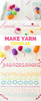 Make Yarn Doodles Fun And Easy Art Project For Kids Learn Lines Patterns Shapes Colors And Pr Arts And Crafts For Teens Crafts For Kids Kids Art Projects